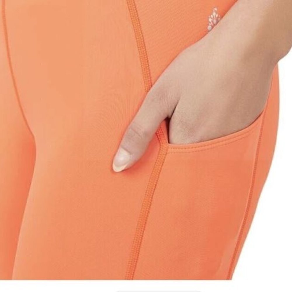 Free People NWOT FP Movement Endurance Leggings Orange Size Extra Small - Picture 3 of 14